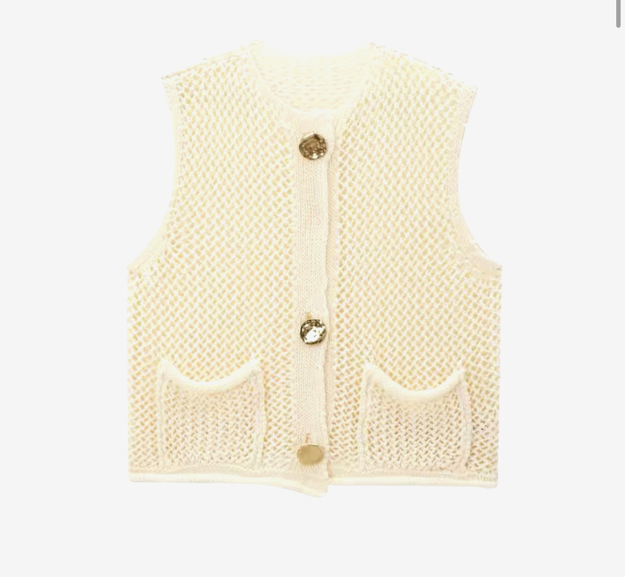 Sleeveless Vest Multi-Colors