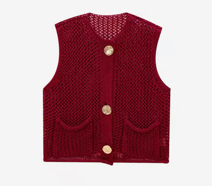 Sleeveless Vest Multi-Colors