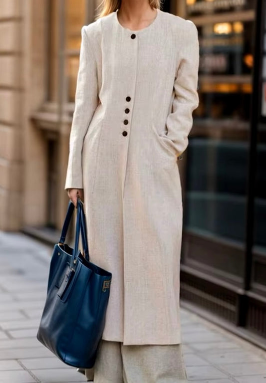 Trench Coat O-neck