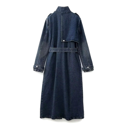 Dark Jeans Trench Coat