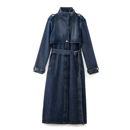 Dark Jeans Trench Coat